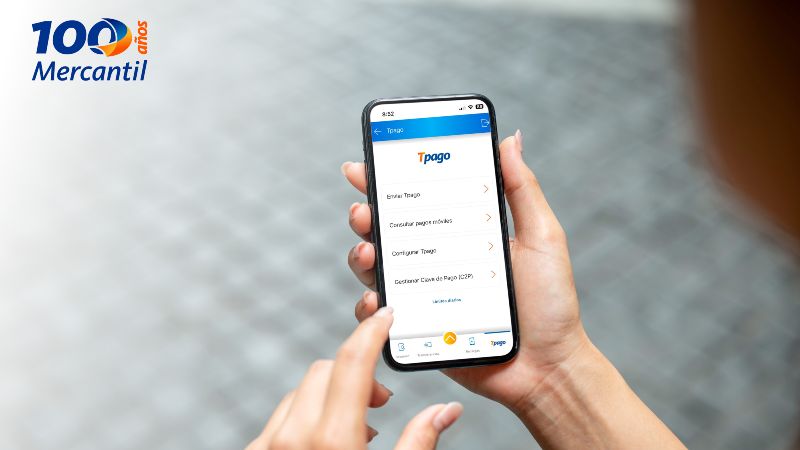 Así funcionará Tpago en la app Mercantil Móvil Personas