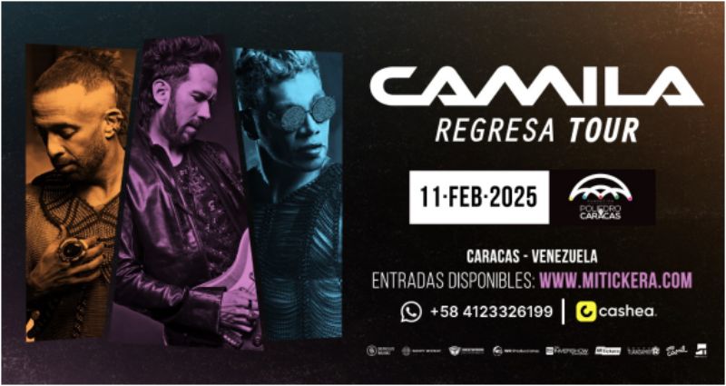 Camila regresa tour llega a Caracas