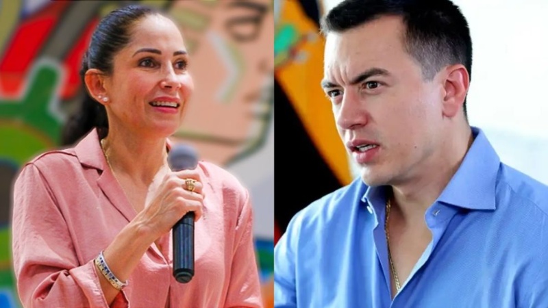 Noboa y Luisa González se definirán en una segunda vuelta en Ecuador