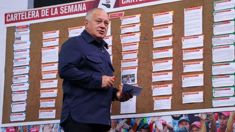 Diosdado Cabello: Tesoro de EEUU financió a la oposición radical