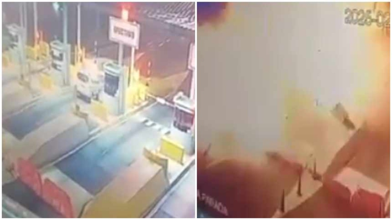 EN VIDEO: El terrible momento en que explotó carro bomba en peaje de Cucutá