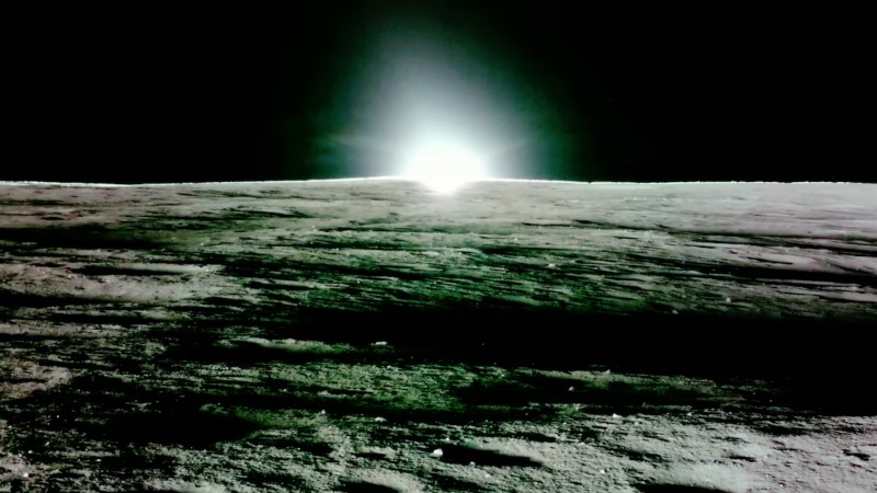 Las sorprendentes fotos que capturó la NASA del amanecer y atardecer desde la Luna