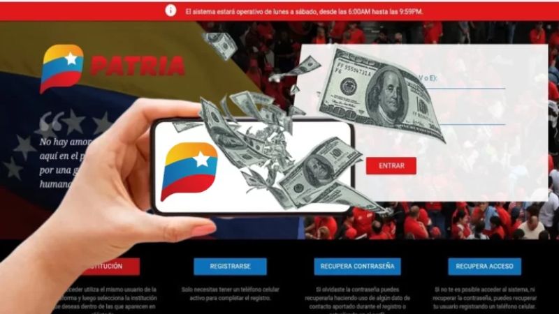Patria comenzó el pago de un bono por Bs. 2.970: estos son los beneficiarios