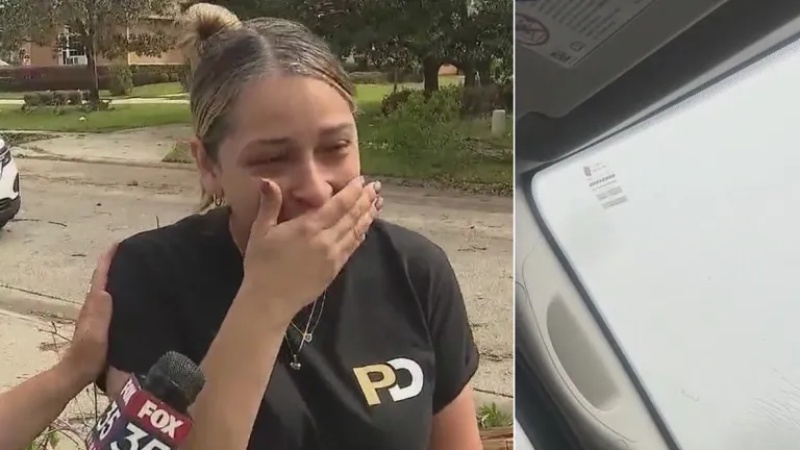 El terrible momento que vivió una venezolana tras quedar atrapada en un tornado en Orlando +VIDEO