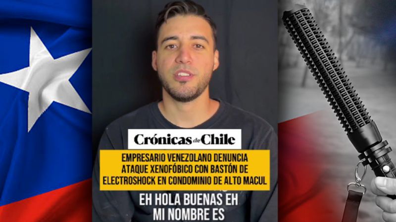 Por ser venezolano: lo atacaron con un bastón de electroshock en Chile