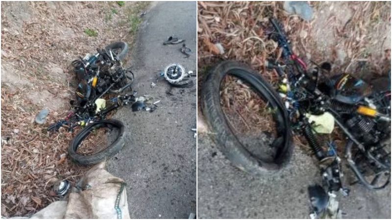 Tres fallecidos por choque frontal de motos: Hacían motopiruetas