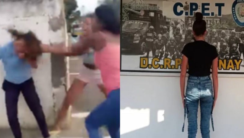 VIRAL: Golpeó salvajemente a una liceísta y fue detenida en Yaracuy +VIDEO