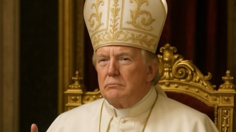 Trump publicó imagen vestido de papa y enciende las redes