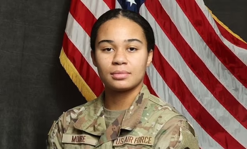 Ava Moore, de 18 años era cadete de la Fuerza Aérea de EEUU