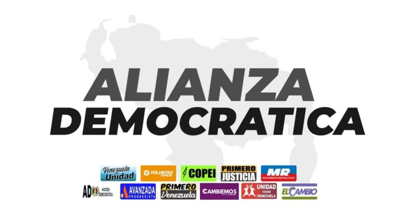 Partidos opositores disuelven la Alianza Democrática