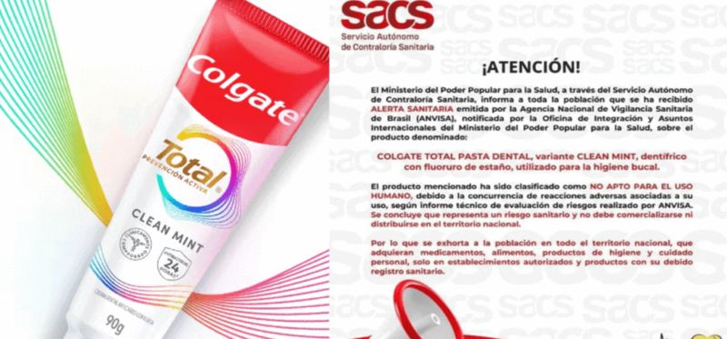 Ministerio de Salud prohibió esta presentación de Colgate Total