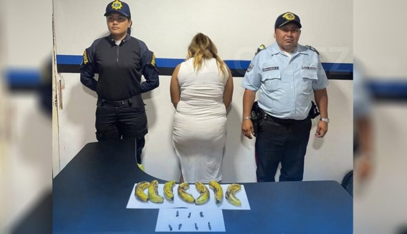 Intentó ingresar droga oculta en unos cambures a estación policial