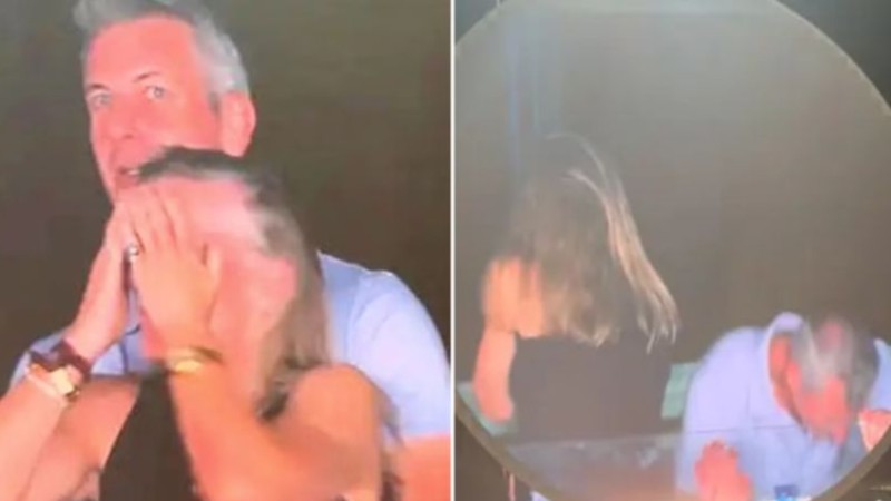 Las nuevas imágenes de la pareja infiel en concierto de Coldplay