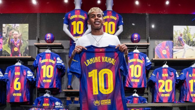 Lamine Yamal, el nuevo 10 del Barcelona que dispara las ventas