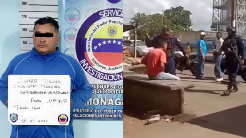 VIDEO VIRAL: Cayó policía que cacheteó a un joven en Maturín