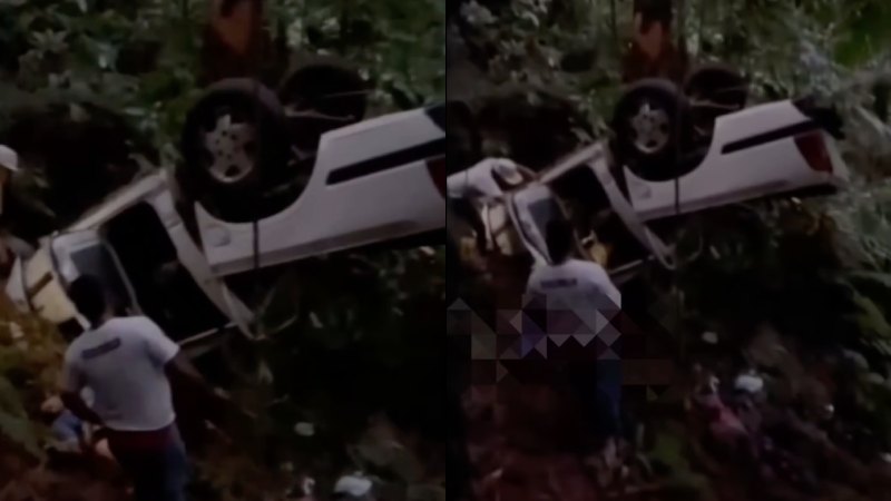 VIDEO: Tres fallecidos y una menor herida dejó accidente vía Choroní