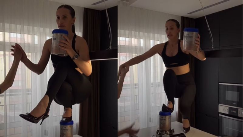 Influencer rusa se fracturó la columna intentando este reto viral +VIDEO