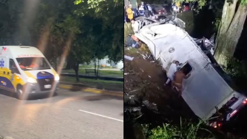 VIDEO: Autobús cayó por un barranco vía Choroní: Hay varios heridos