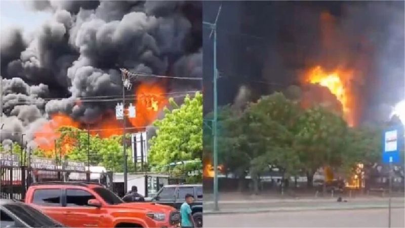 VIDEOS: Voraz incendio consumió empresa química de Carabobo, hay varios heridos