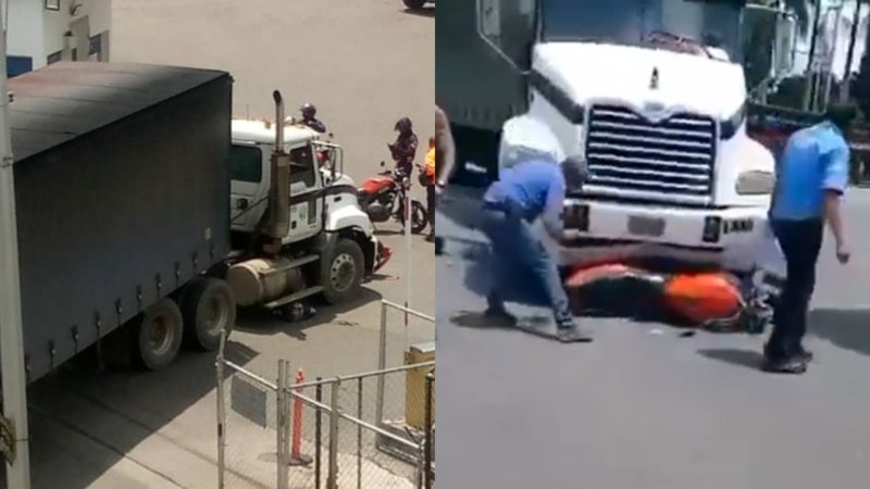 Imágenes sensibles: Mujer policía murió tras ser arrollada por una gandola en Aragua