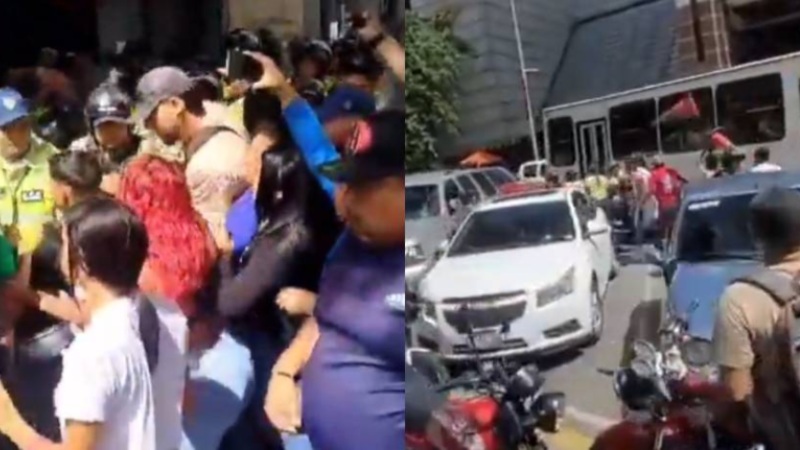 VIDEO: Desalojaron a buhoneros en Sabana Grande y así fue su reacción
