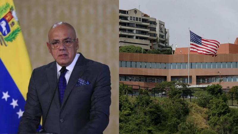 Jorge Rodríguez alerta a EEUU sobre "planes terroristas" para atacar su embajada en Venezuela