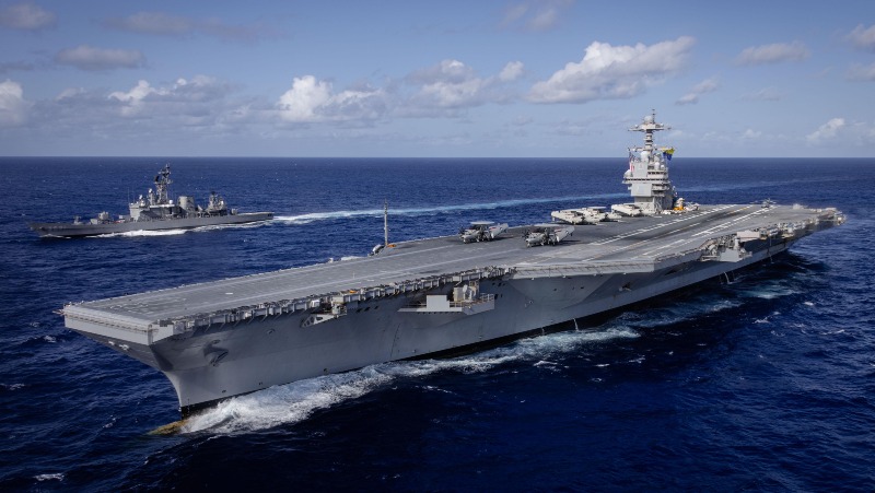 EEUU ordenó el despliegue del Gerald R. Ford en el Caribe, su portaaviones más grande