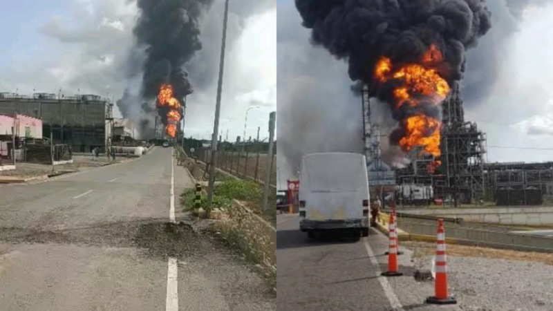 VIDEO VIRAL: Explosión en Complejo Petrolero causó alarma en Anzoátegui