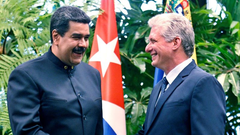 Venezuela agradece a Cuba su postura "valiente" frente a amenazas de EEUU