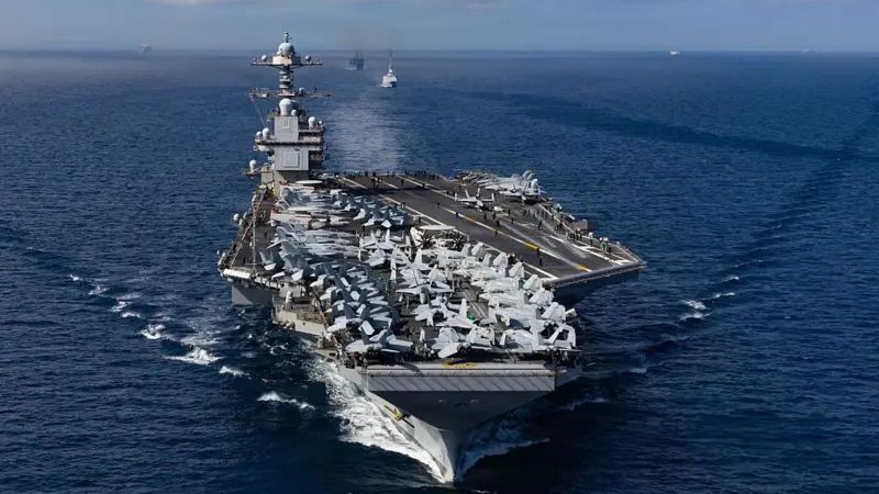Así es el portaaviones USS Gerald R. Ford que llegó al mar Caribe +VIDEO