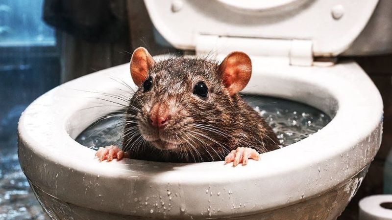 Alerta en EEUU por ratas que podrían llegar a través del inodoro