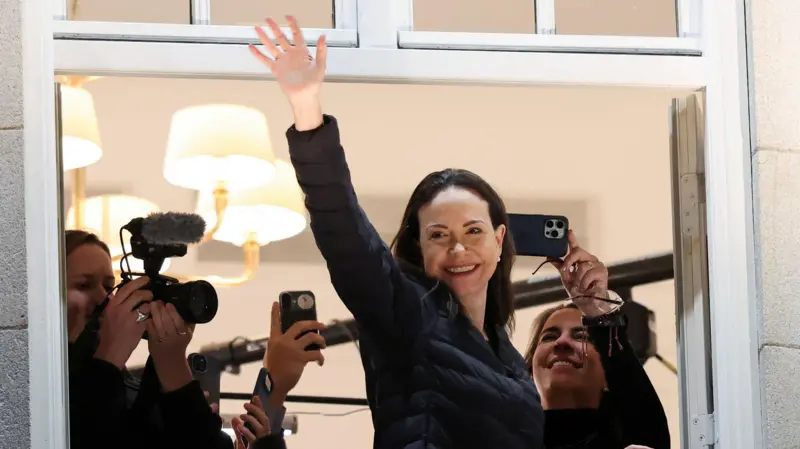 María Corina Machado llegó a Noruega: “¡Oslo, aquí estoy!”