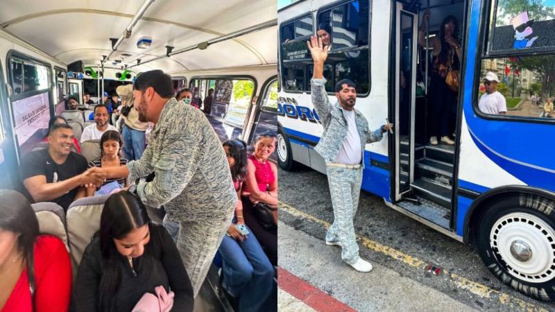 VIDEO: Willie González impresionó a sus fanáticos como colector de autobús en Caracas