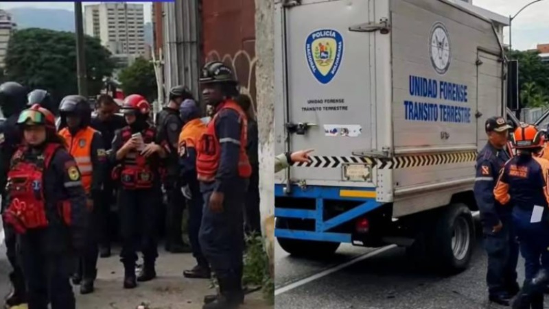 Abuela murió tras ser arrollada por una camioneta que perdió los frenos en Caracas