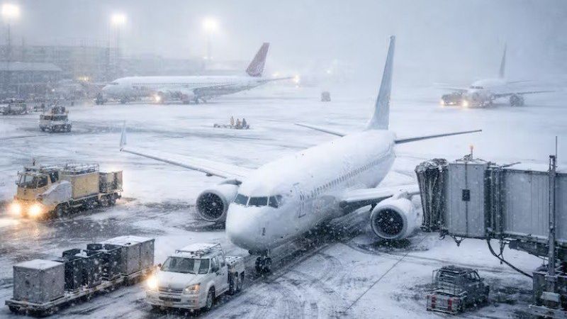 Tormentas invernales en EEUU obligan a cancelación de miles de vuelos