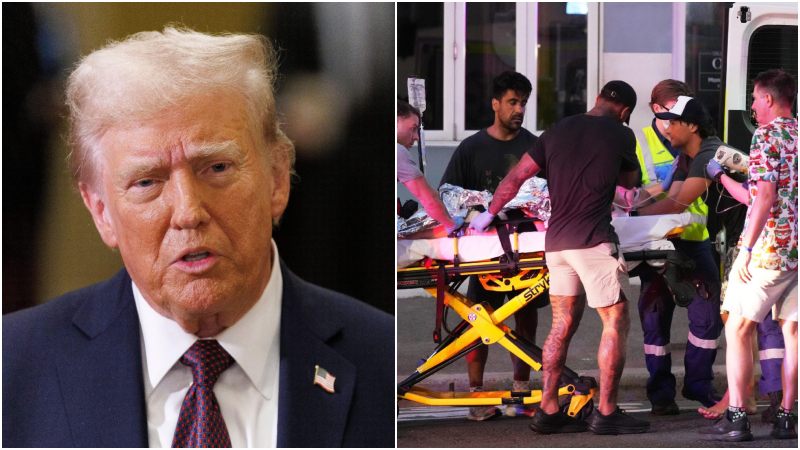 Trump dice que lo ocurrido en Australia fue un "ataque puramente antisemita".