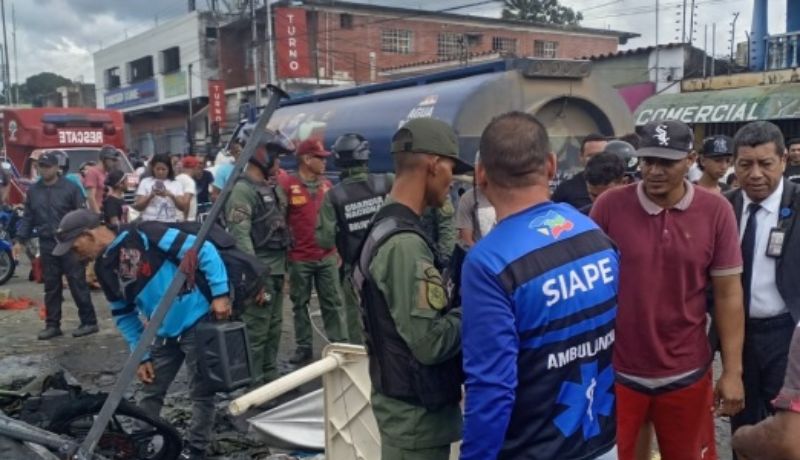 Siete heridos tras incendiarse puesto de fuegos artificiales en Yaracuy