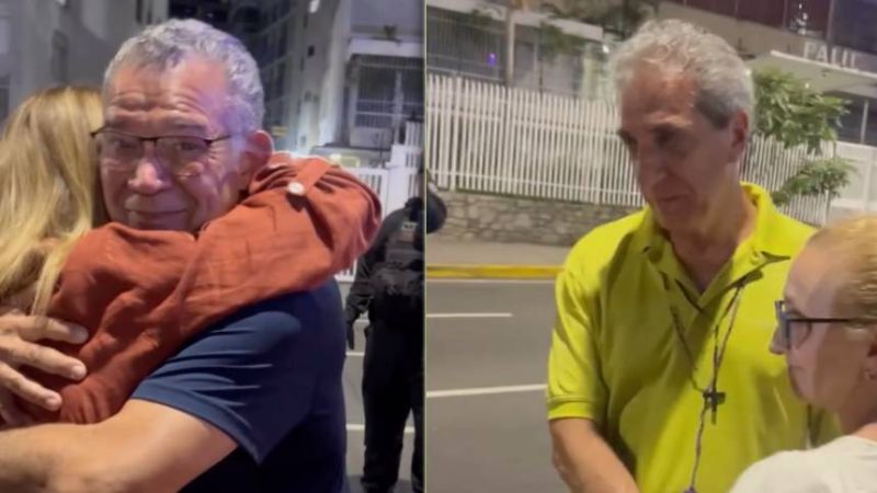 VIDEO: Enrique Márquez y Biagio Pilieri, los primeros presos políticos venezolanos excarcelados
