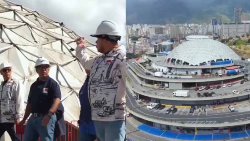 VIDEO: Así va la "recuperación" de El Helicoide tras anuncios de Delcy Rodríguez