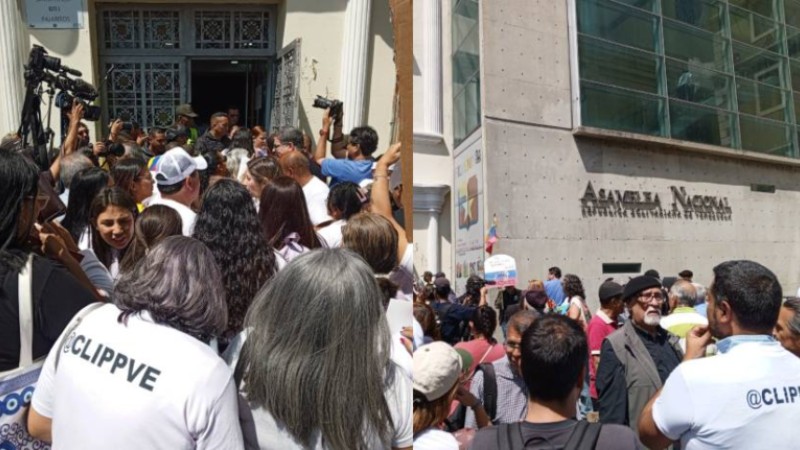 Familiares de presos políticos exigieron la libertad plena de presos políticos a diputados en la Asamblea Nacional