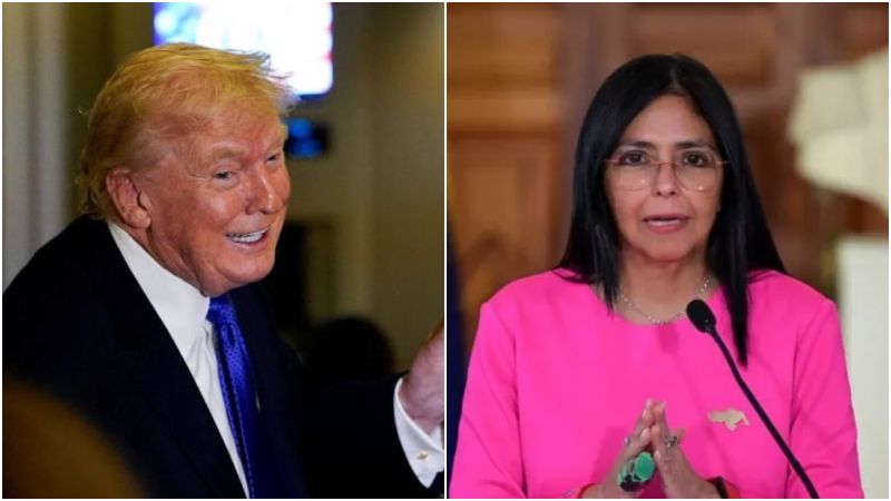 Trump responde a afirmaciones de Delcy Rodríguez sobre "presidencia de Maduro"