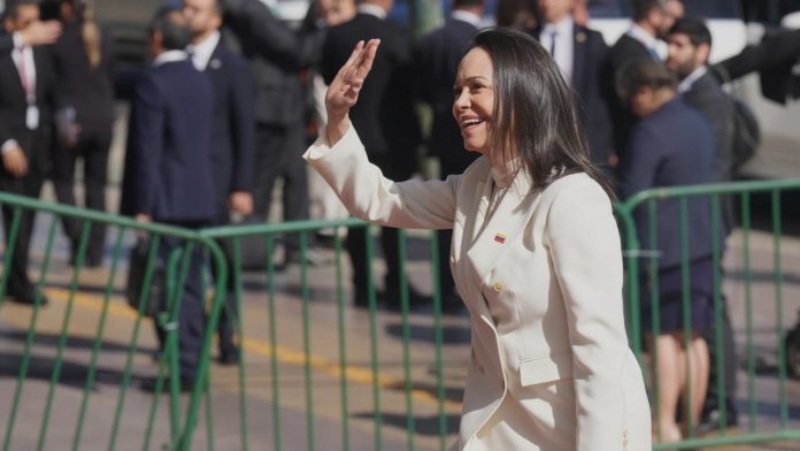 VIDEO: María Corina llega a la toma de posesión de José Antonio Kast en Chile, se reúne con varios mandatarios internacionales