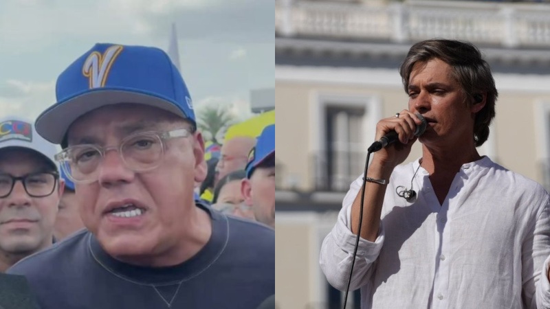 Jorge Rodríguez aparece con polémica frase en una camisa en rechazo a las disculpas de Carlos Baute