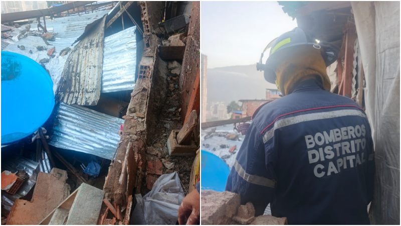 Tragedia en Caracas: Tanque de agua de 3 mil litros colapsó sobre casa