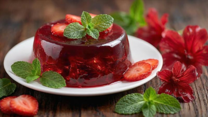 Gelatina con flor de jamaica, una receta rápida y fácil
