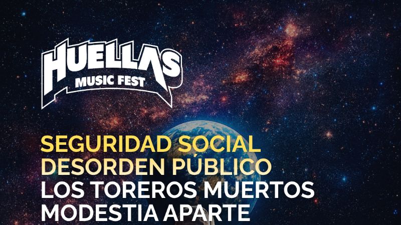 Huellas Music Fest: Desorden Público y Viniloversus encabezan el cartel
