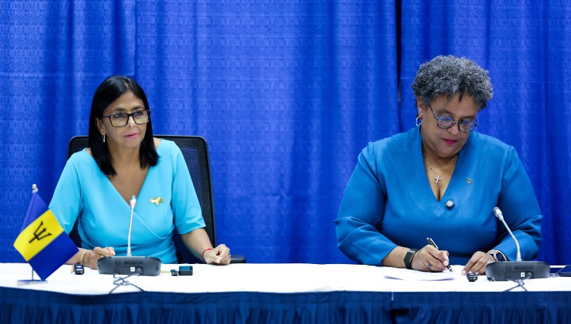 Delcy Rodríguez propone que consejos comunales aprendan inglés con profesores de Barbados +VIDEO