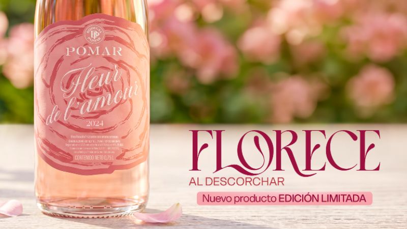 Bodegas Pomar estrena su frizzante Fleur de l´amour