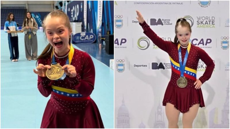 Joven venezolana conquistó el oro en Panamericano de Patinaje Artístico +VIDEO