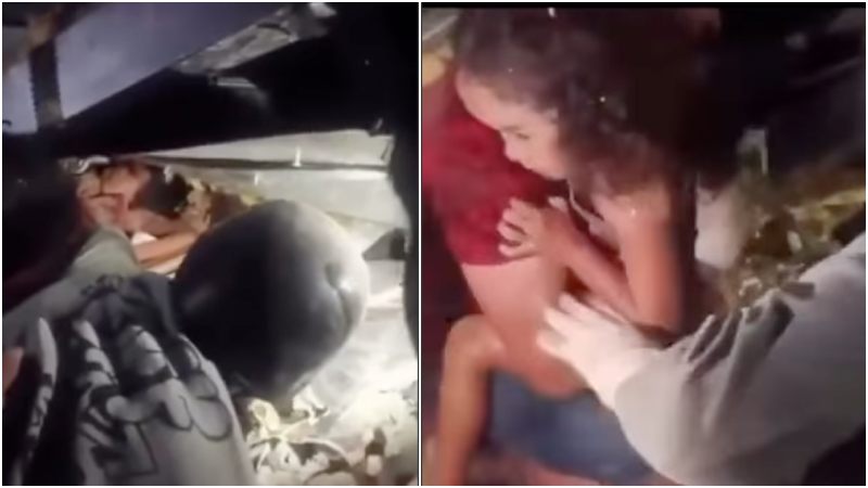 A 10 días de los terremotos: Rescatada niña entre escombros de un edificio +VIDEO